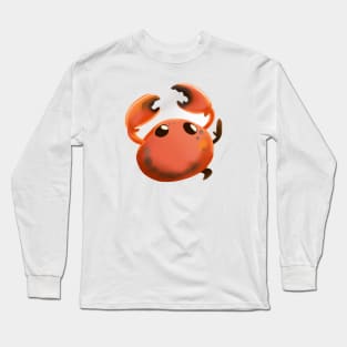 Cute Crab Drawing Long Sleeve T-Shirt